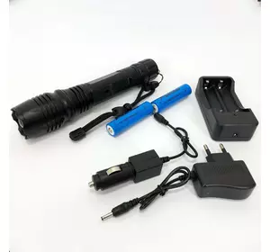 Ручной мощный аккумуляторный фонарь Bailong BL-P08-P50, мощный ручной фонарик, ручной QA-227 фонарик led